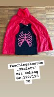 Faschingskostüm „Skelett“ mit Umhang und Shirt, Gr. 122/128 Bayern - Amberg Vorschau