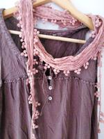 Opus Bluse 38 40 Schal Blumen Streifen Pflaume lila rosa Lea38 Rheinland-Pfalz - Mainz Vorschau