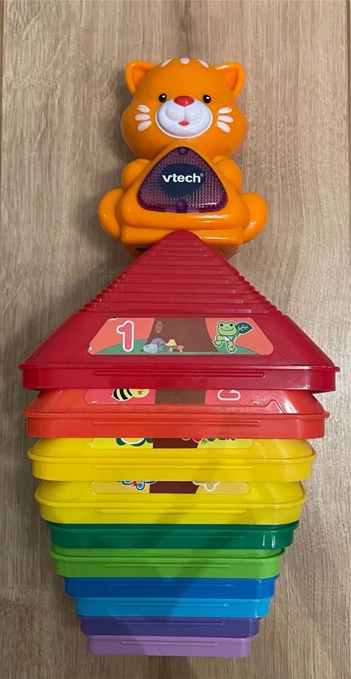 Vtech Lernspielzeug Stapelturm Zahlen mit sprechender Katze in Dresden