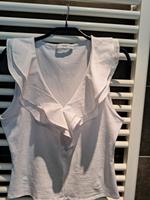 Mango Shirt weiss mit tollem Ausschnitt S Bayern - Moosburg a.d. Isar Vorschau