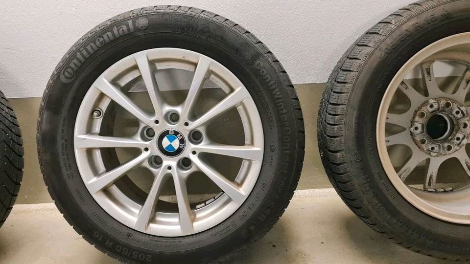 BMW Winterreifen auf Alufelgen, 205 60 16 in Landshut