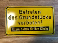 Blechschild Betreten des Grundstücks verboten Stuttgart - Botnang Vorschau