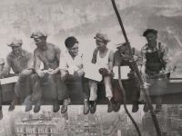 Lunch atop a Skyscraper tolles Wandbild mit Rahmen 85 x 65 cm Nordrhein-Westfalen - Geldern Vorschau