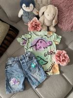 ✨NEXT✨ Jeans- Shorts u. T-Shirt Dino, Gr. 92 Bochum - Bochum-Südwest Vorschau