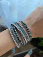 Swarovski Armband grau/Silber/Leder/Kristalle Hannover - Bothfeld-Vahrenheide Vorschau