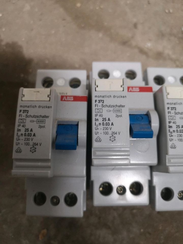 ABB FI 40A 63A 0,03mA mit Messprotokoll RCD in Kappelrodeck