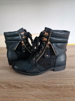 Stiefeletten schwarz mit Spitze 39 Bayern - Hösbach Vorschau