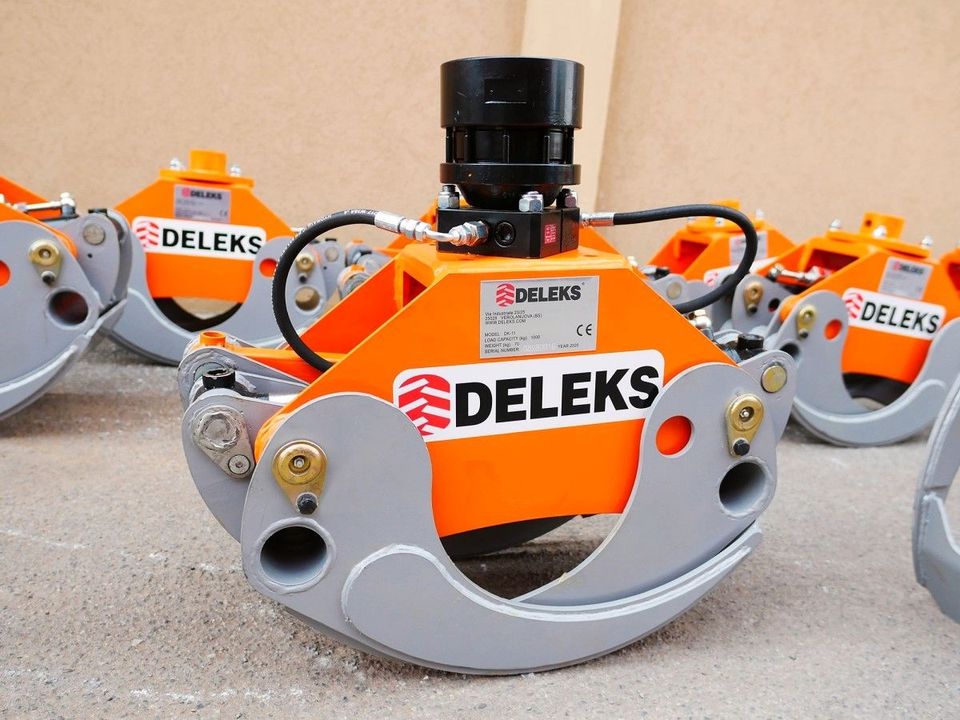 DELEKS® DK-11C+GR-30FF Holzzange, Holzgreifer mit Rotator für Min in Pfaffenhofen a. d. Glonn