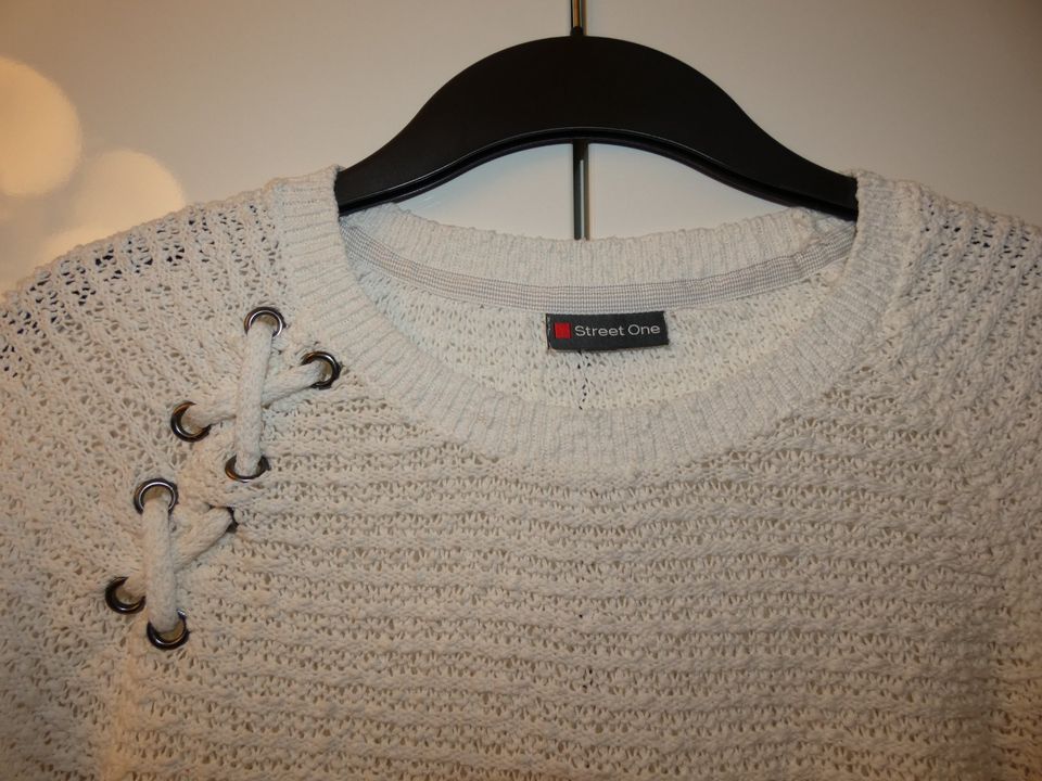 Street One Damen Pullover weiß ecru creme 38 M in Mülheim (Ruhr)