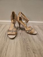 Tamaris High Heel Sandale Gold Silber Glitzer Hessen - Hadamar Vorschau