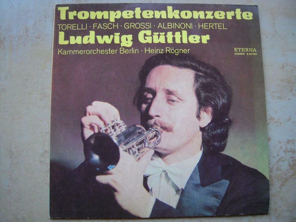 Schallplatten aus der DDR/ETERNA mit Trompetenkonzerten,L.Güttler in Glauchau