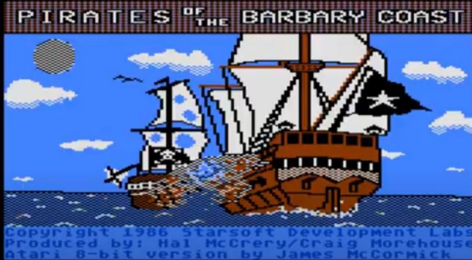 PIRATES OF THE BARBARY COAST ATARI 800XL/130XE 5 1/4" Portofrei in Moers