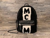 MCM Stark Shearling Rucksack in Schwarz/Weiß Nordrhein-Westfalen - Freudenberg Vorschau