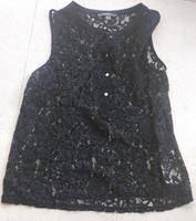 Esprit Top Shirt Bluse T-Shirt Blusenshirt 38 dunkelblau Spitze Hessen - Bad Camberg Vorschau
