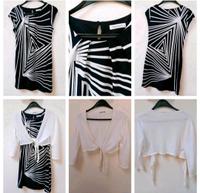 modernes ‼️Kleid schwarz /weiß gr 38 & Bolero gr S ♥️ im Set 40 € Bayern - Waal Vorschau