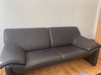 Schwarzes Sofa / Couch / Leder / Dreisitzer Baden-Württemberg - Karlsruhe Vorschau