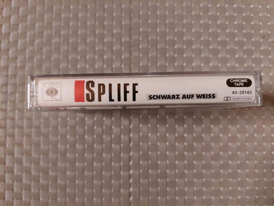 Spliff Schwarz auf weiss Musikkassette MC Tape Cassette Audio NDW in Saldenburg