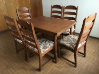 6 Stühle + ausziehbarer Tisch (Holz) Thüringen - Unterbreizbach Vorschau
