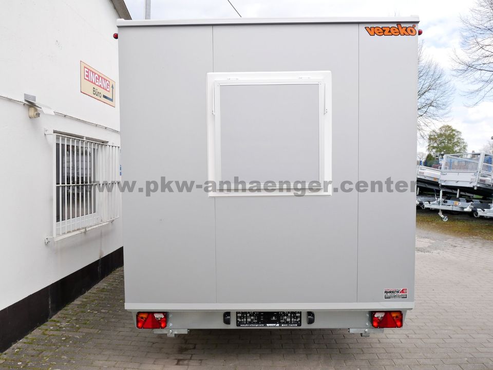 MOBI4211 Bauwagen 8-Personen Chemie-WC Lager 1300kg 413x217x212cm Mannschafstwagen in Stuhr