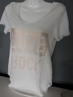 Vero Moda Shirt  S weiß gold Brandenburg - Schönefeld Vorschau