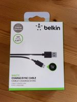 Belkin Micro USB Kabel 2 Meter Länge Hessen - Hanau Vorschau