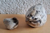 Kunst Design Keramik Steinzeug Ton Huhn signiert 2er Set Rheinland-Pfalz - Wirges   Vorschau
