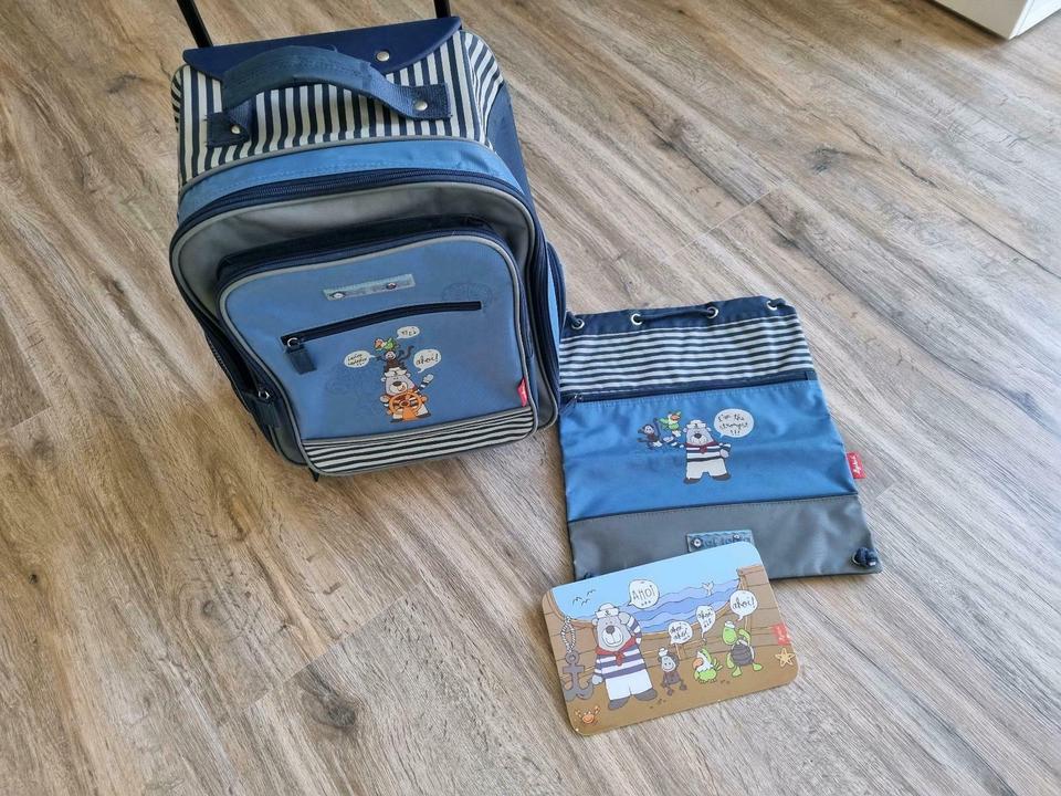 ♥️ Koffer Trolley Sigikid Olaf Laola Turnbeutel Frühstücksbrett in Gundersheim