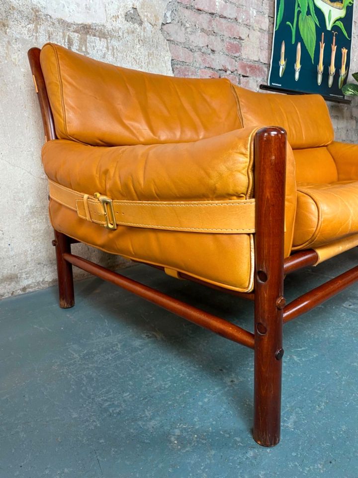 Kontiki Sofa Arne Norell Vintage Mid Century Design Ledersofa rar in Wuppertal