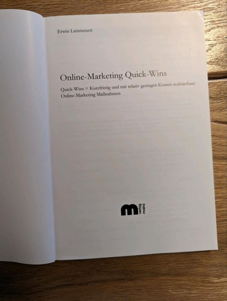 Online-Marketing Quick Wins, Erwin Lammenett in Echternacherbrück