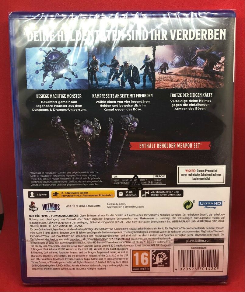 Dungeons & Dragons - Dark Alliance für PlayStation 5 / Neu / PS5 in Düsseldorf