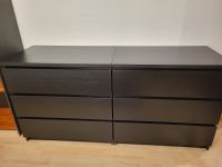 IKEA Malm Kommoden, 3 Schubladen, schwarz, 2 Stück Baden-Württemberg - Freiburg im Breisgau Vorschau