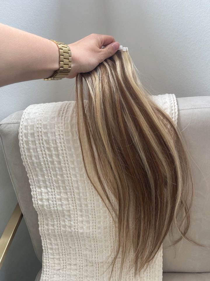 Tape extensions 50/55 cm 100 gr Remy Echthaar Haarverlängerung in Moers