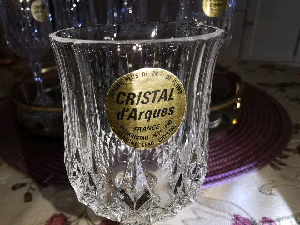 Cristal d Arques Longchamp -Serie Kristallgläser Frankreich in Dresden