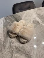 Espadrij Hausschuhe aus Kunstfell in beige in Gr. 38 Hessen - Hanau Vorschau