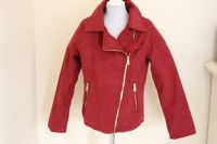 SGZ ★ Jacke Übergang 140 rot weinrot 9-10 Kunstlederjacke Kreis Pinneberg - Rellingen Vorschau