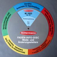 Gütermann Faden-Info-Disc für Mode- und Änderungsateliers Baden-Württemberg - Backnang Vorschau