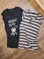2er Set Umstandsshirts 40/42 Longshirt Stillshirt Schwangerschaft Nordrhein-Westfalen - Lübbecke  Vorschau