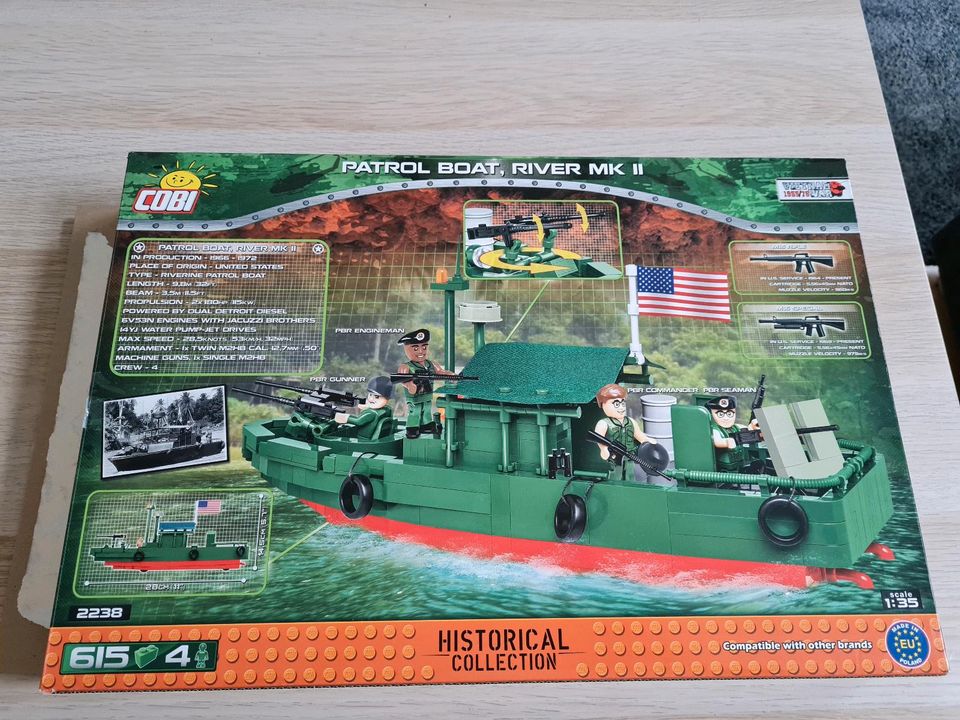 Cobi 2238 (nicht Lego) Patrol Boat River MK II komplett in Hannover