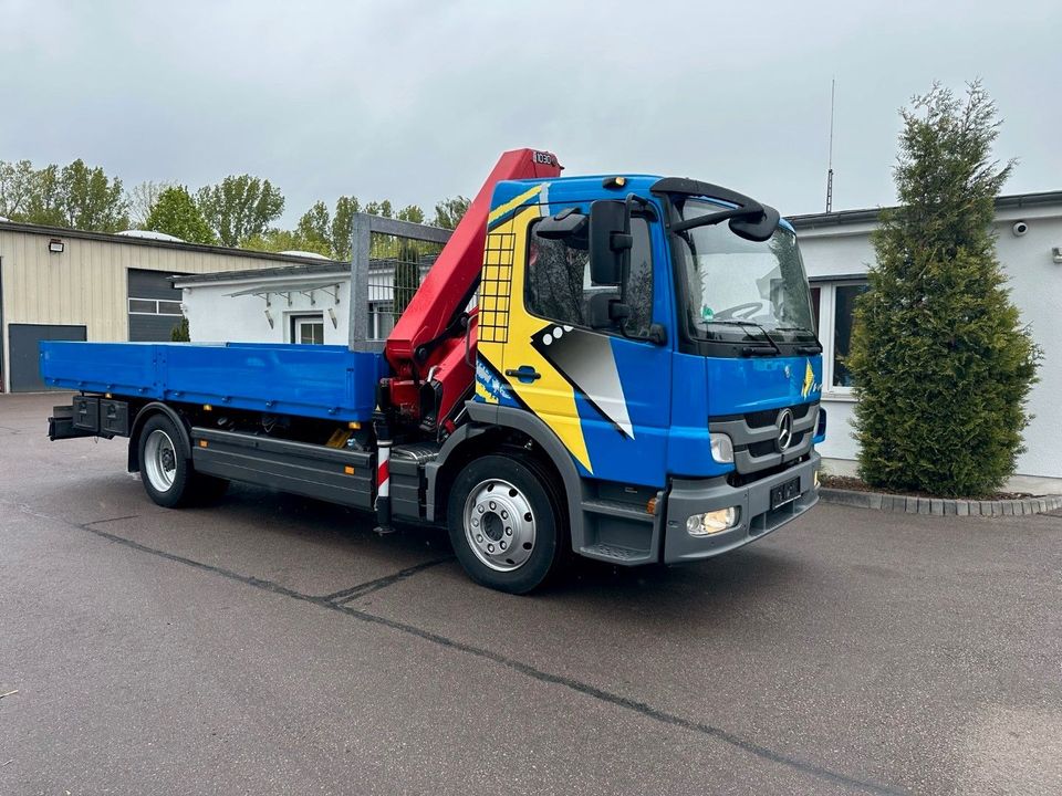 Mercedes-Benz Atego 1222 4x2  Pritsche KRAN 13m FUNK in Weißenfels