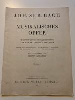 Bach musikalisches Opfer Noten Notenbuch Nordrhein-Westfalen - Ochtrup Vorschau