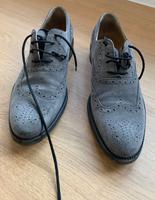 UNÜTZER Oxford Damen Schnürschuh, Gr. 40. Velourleder. Grau München - Pasing-Obermenzing Vorschau