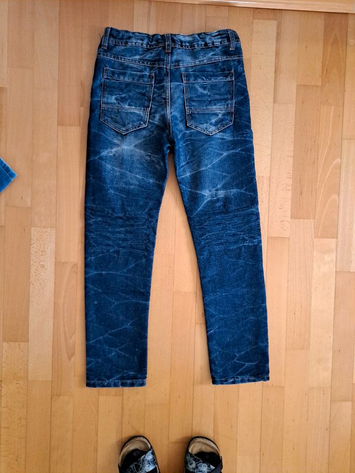 Jungenjeans 140 blau von Yigga neuwertig in Langenaltheim