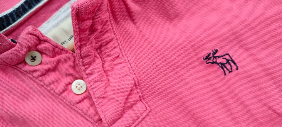 ★ ABERCROMBIE & FITCH A&F 1982 Poloshirt L pink ★ in Witten