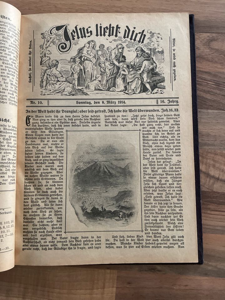 Jesus liebt dich Kindergottesdienst 1914 antik Buch in Rodgau