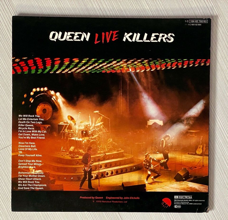 Queen – Vinyl Doppel LP"Live Killers" von 1979 in Nordrhein-Westfalen -  Mülheim (Ruhr) | Musik und CDs gebraucht kaufen | eBay Kleinanzeigen ist  jetzt Kleinanzeigen