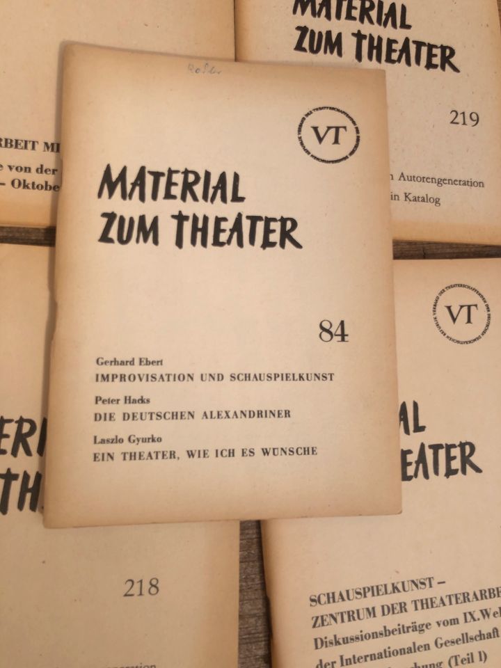 5x Material zum Theater DDR in Neustadt (Dosse)