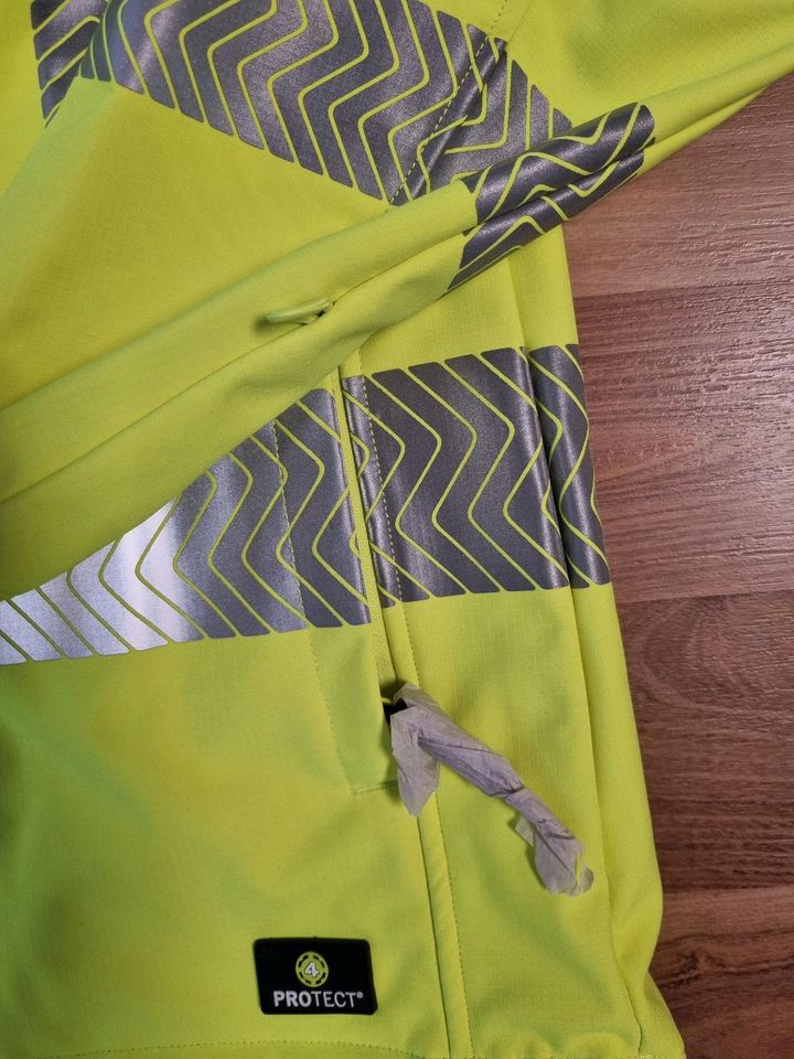 Arbeitsjacke Softshell Warnschutz neu Etikett M gelb Workwear in Ronnenberg