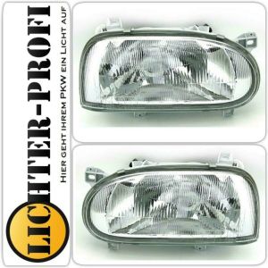 Scheinwerfer Angel Eyes LED schwarz passt für VW Golf 3 III ab 1991 - 1997