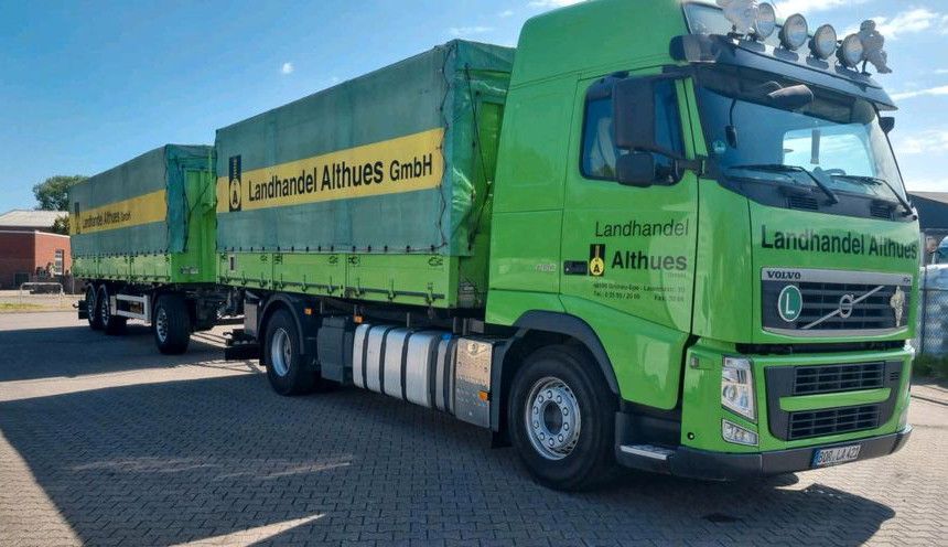 Volvo FH12 460 Komplettzug Heitling Kombikipper Silo 95tkm 2013 in Gronau (Westfalen)