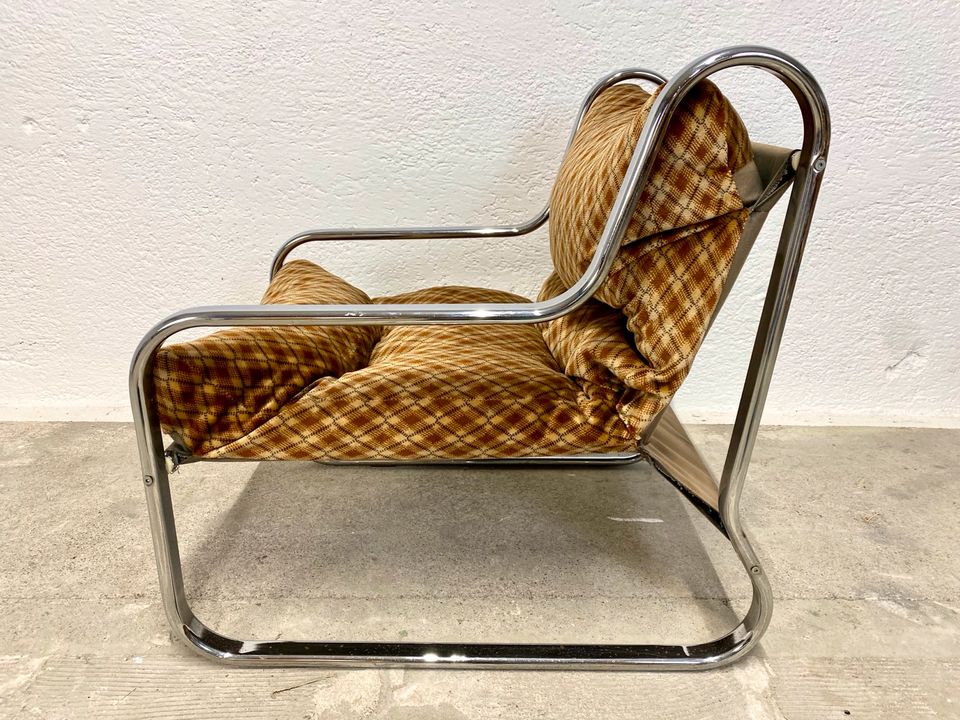 3 Sessel 70er Vintage retro Lounge Chair antik braun Italien in München